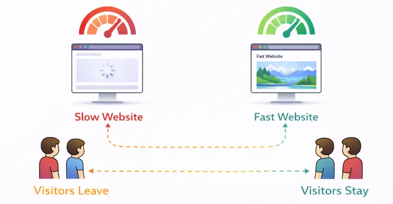 Slow vs fast websites impact