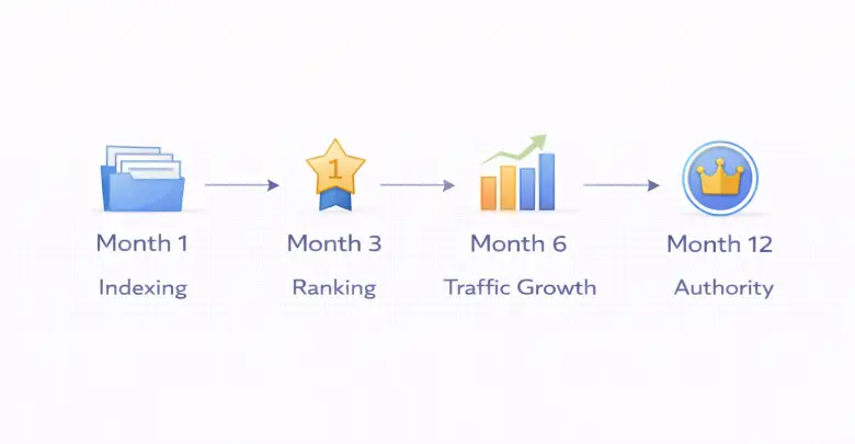 SEO progress timeline milestones